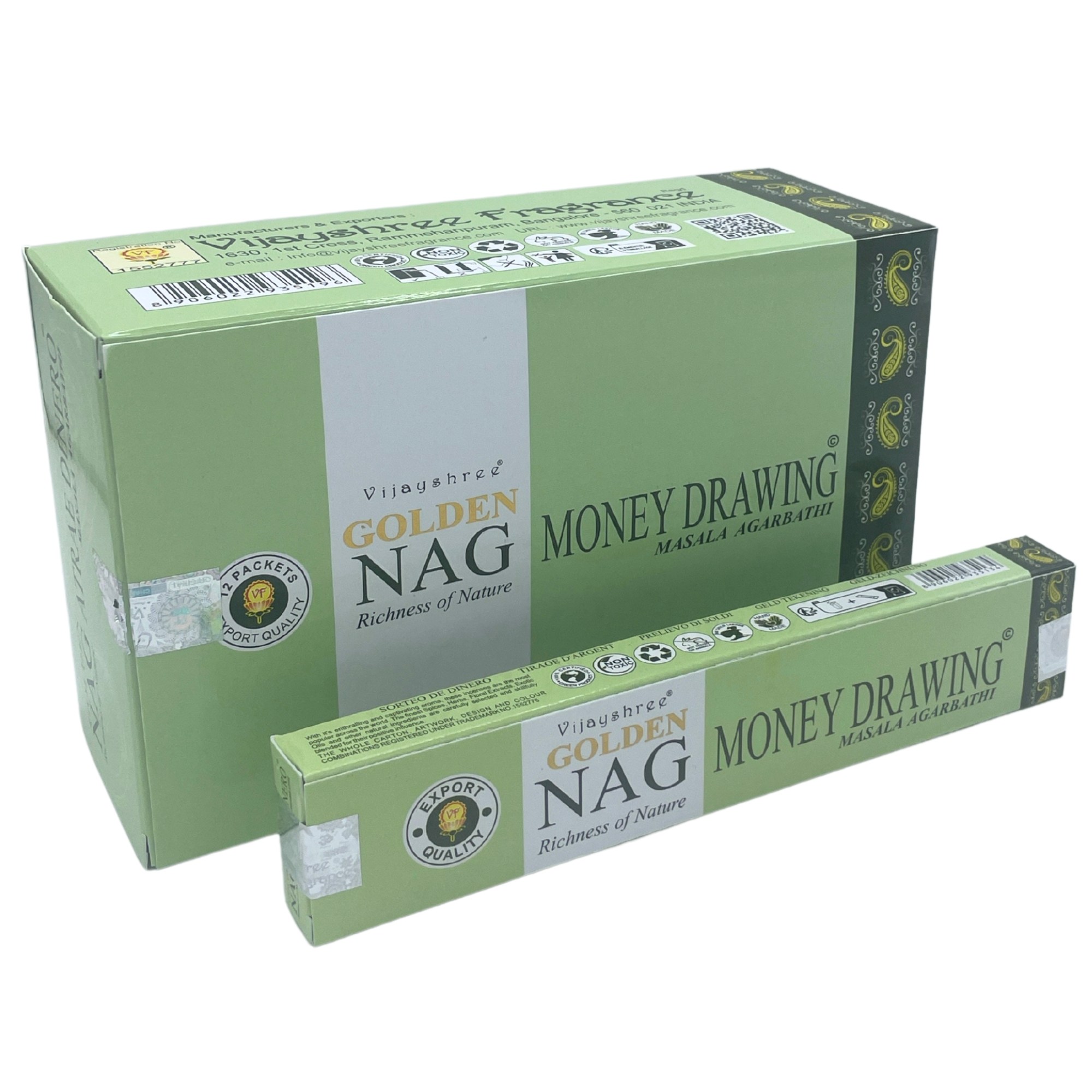 Varitas de incienso Golden Nag – Prosperidad (Money Drawing)