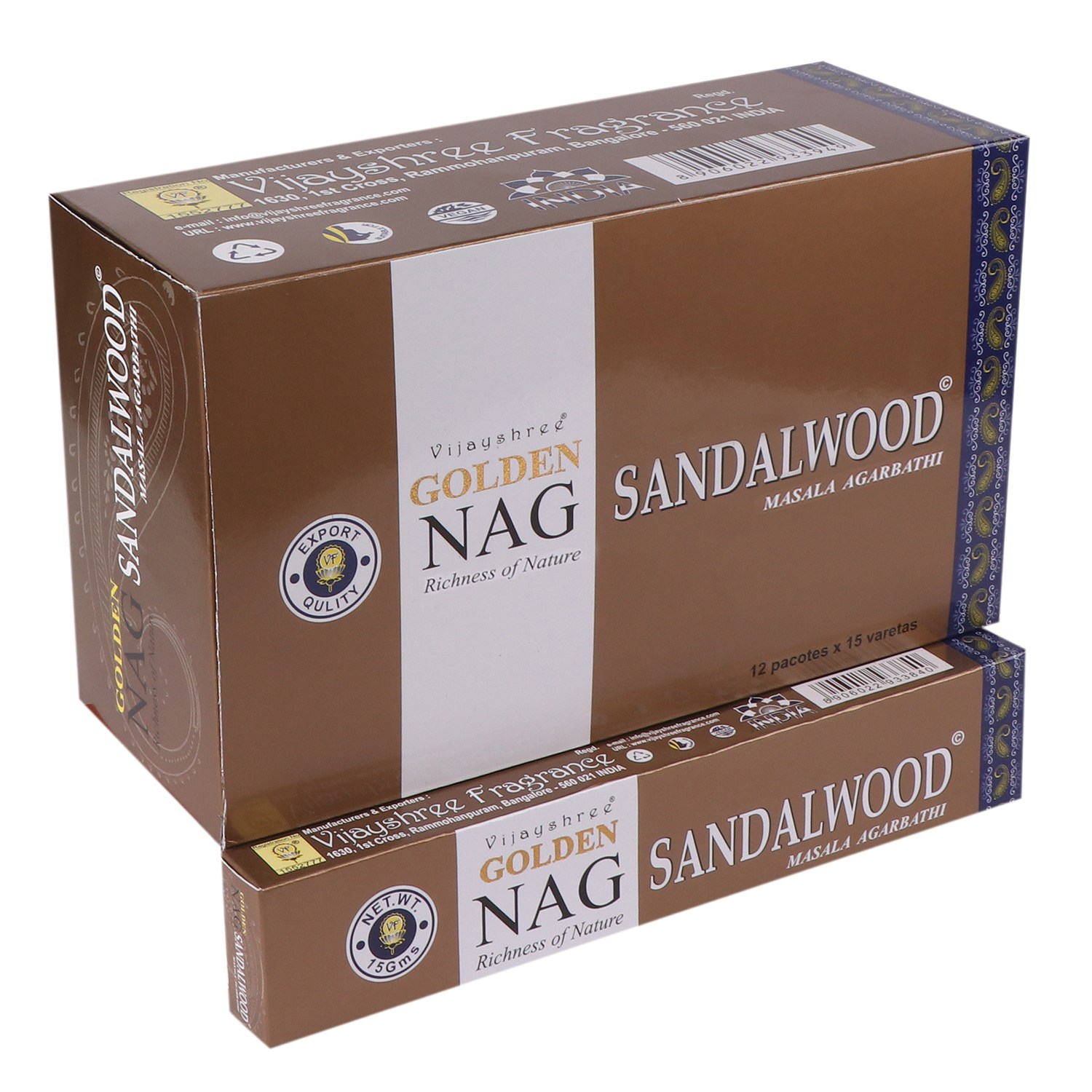 Varitas de incienso Golden Nag – Sándalo