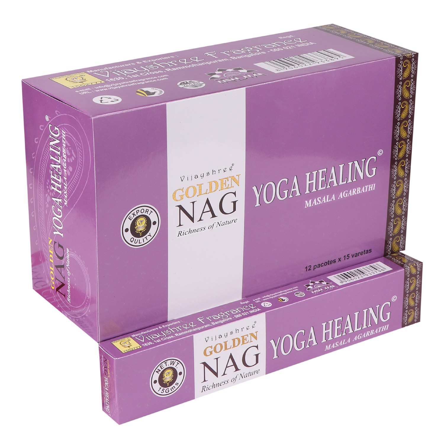 Varitas de incienso Golden Nag – Yoga y Bienestar