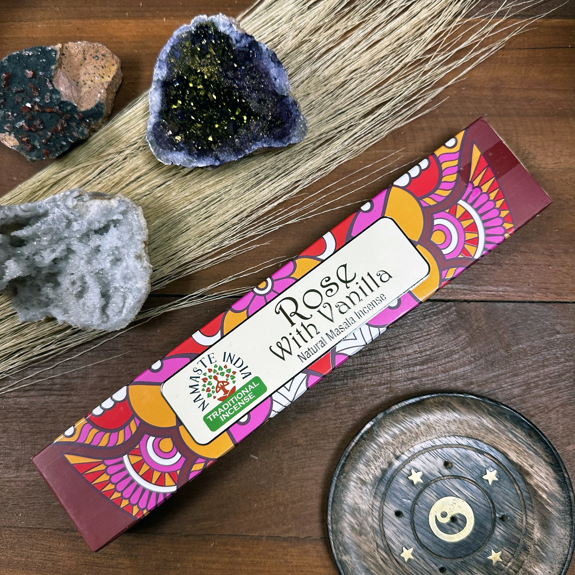 Varitas de incienso Namaste Mandala Masala – Rosa y Vainilla - Imagen 2