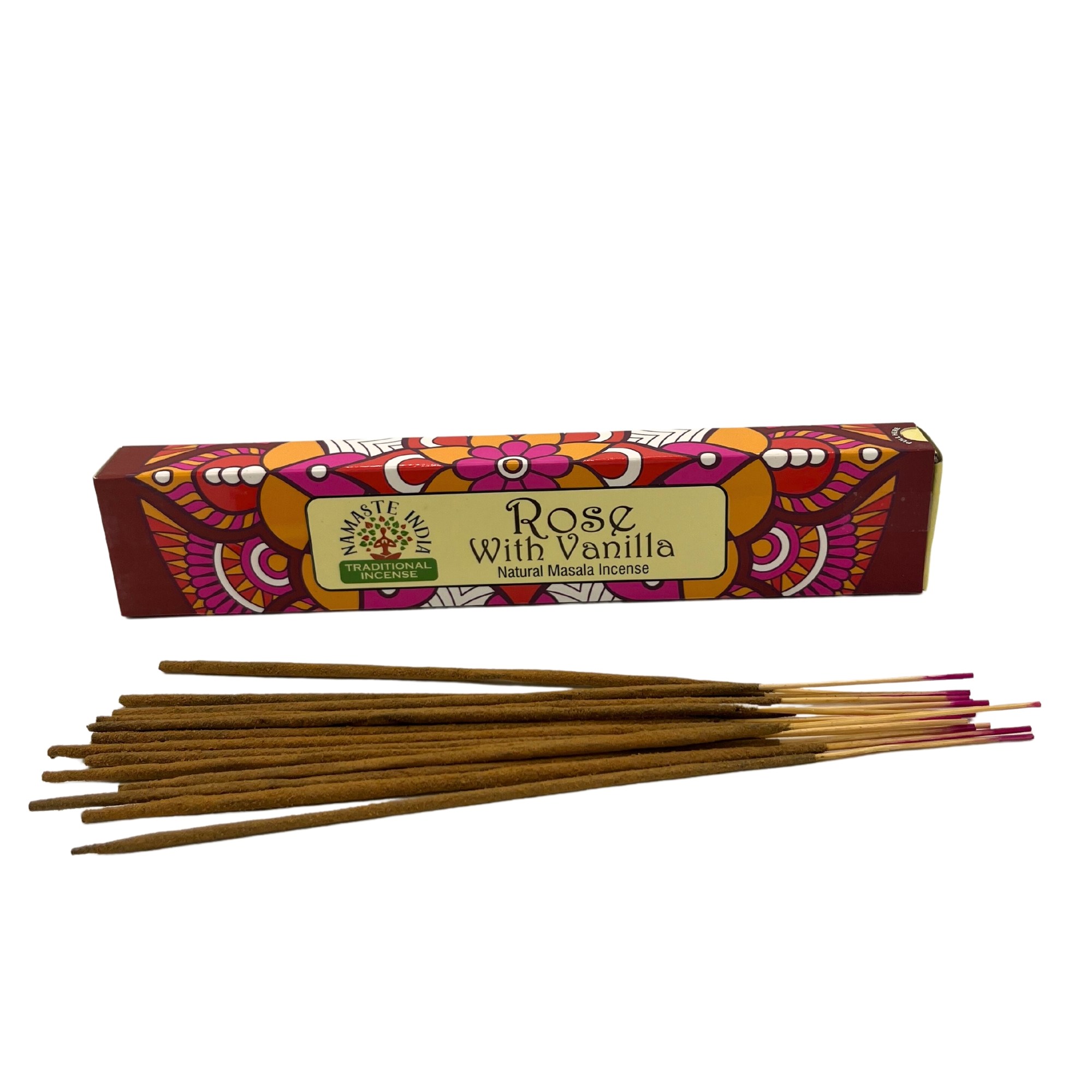 Varitas de incienso Namaste Mandala Masala – Rosa y Vainilla