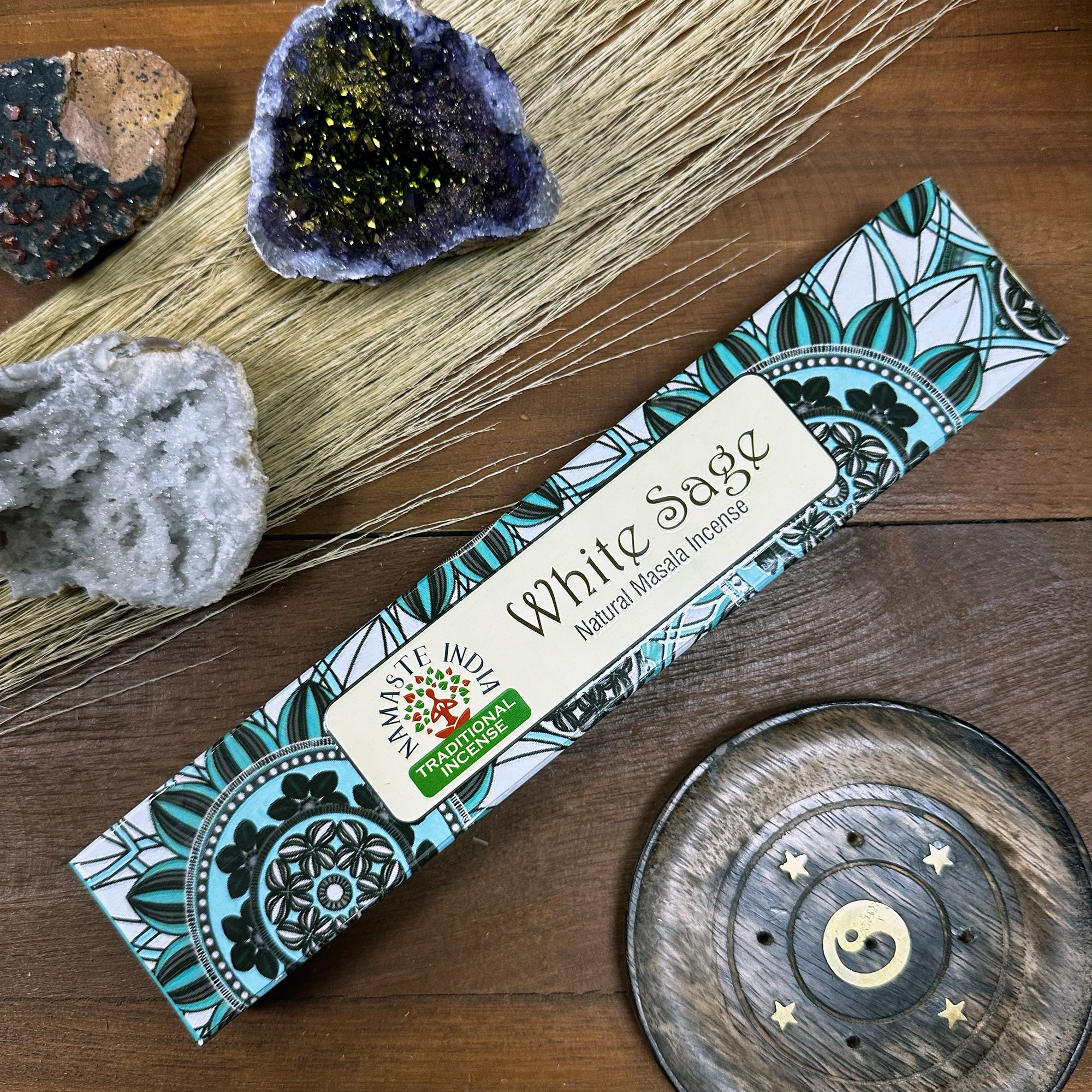 Varitas de incienso Namaste Mandala Masala – Salvia Blanca - Imagen 2