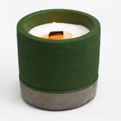 Vela aromática de hormigón – Musgo marino y hierbas - Imagen 3