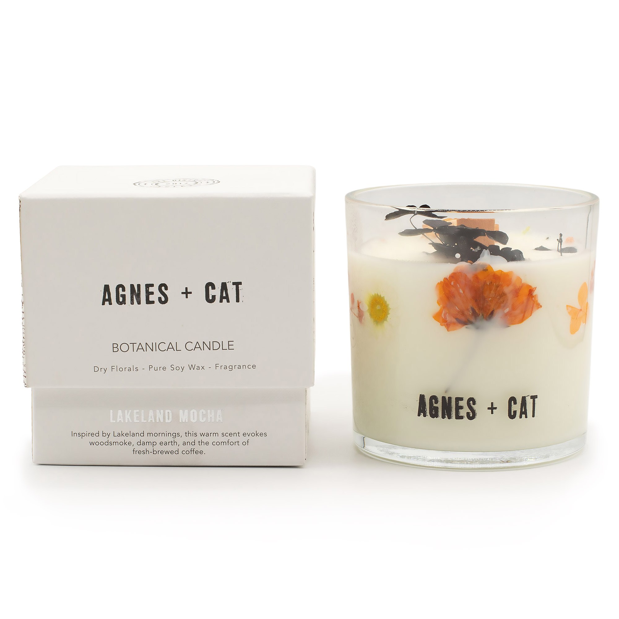 Vela botánica de soja Agnes + Cat – Lakeland Mocha