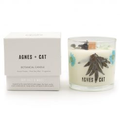 Vela botánica de soja Agnes + Cat – Sal marina y musgo
