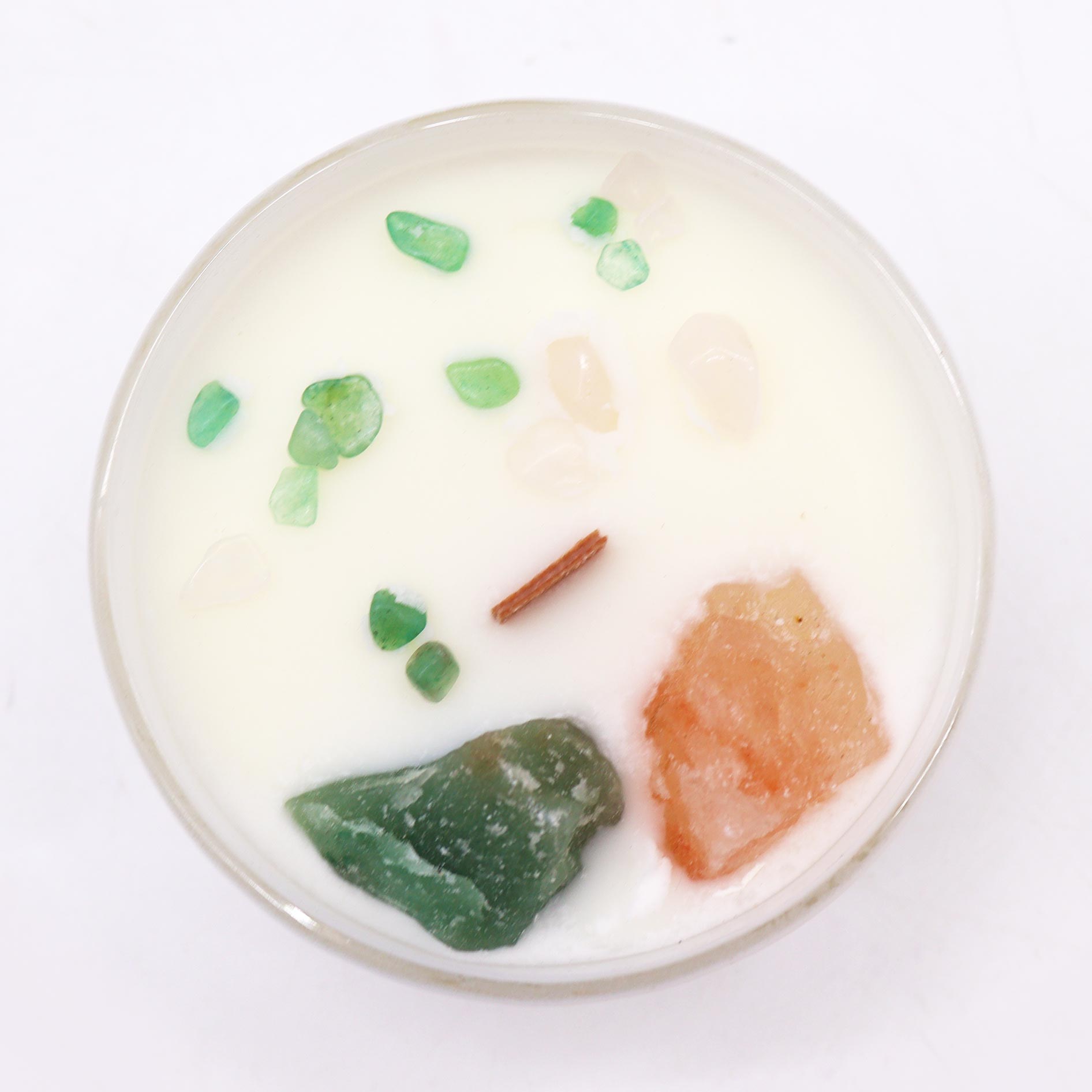 Vela con cristales de los chakras – Chakra corazón - Imagen 3