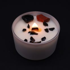 Alternative view of Vela con cristales de los chakras – Chakra raíz