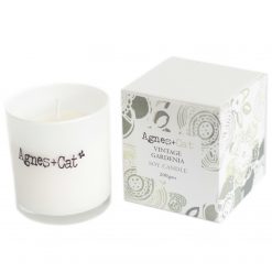 Vela de soja Agnes + Cat en vaso – Vintage Gardenia