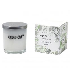 Alternative view of Vela de soja Agnes + Cat en vaso – White Fig