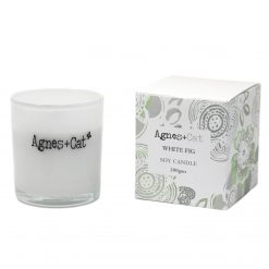 Vela de soja Agnes + Cat en vaso – White Fig