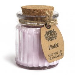 Vela de soja en tarro – Violeta
