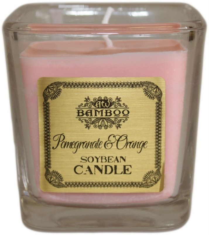 Vela de soja – Granada y naranja