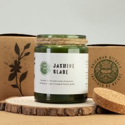 Vela de soja Greenman con mecha de madera – Claro de jazmín - Imagen 3