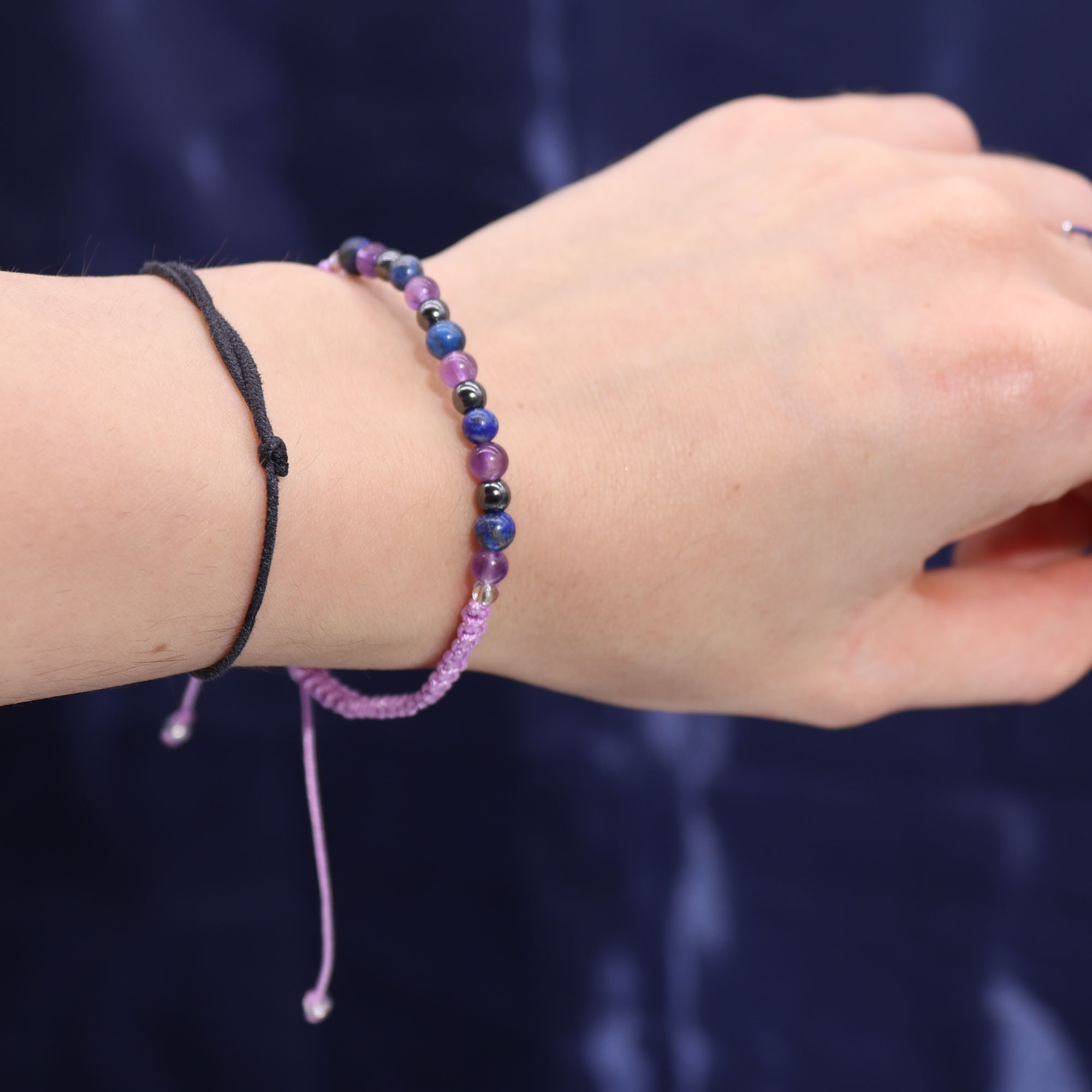 Vela del zodiaco con pulsera de piedras – Acuario - Imagen 3