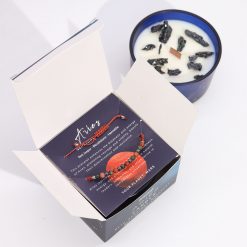 Alternative view of Vela del zodiaco con pulsera de piedras – Aries