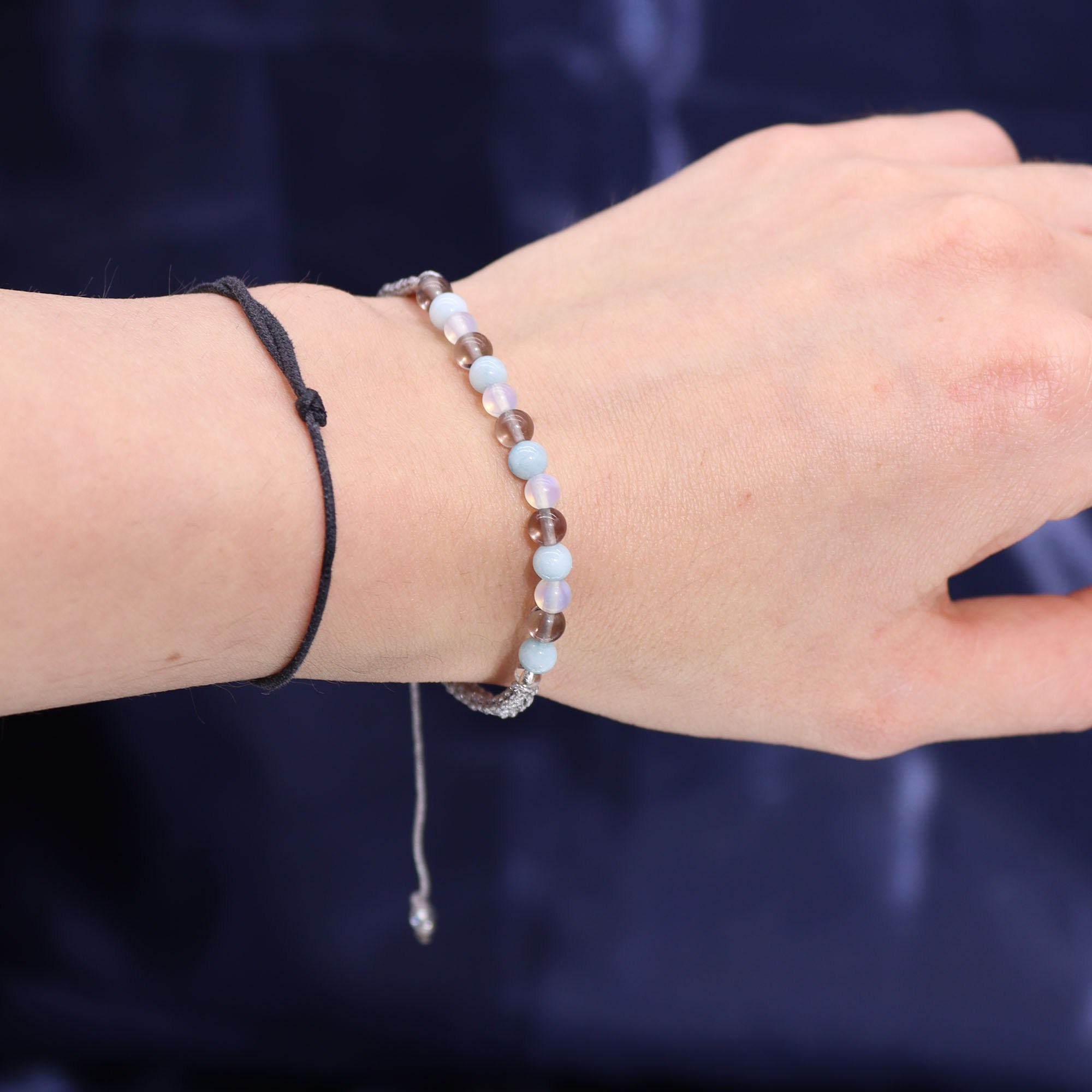 Vela del zodiaco con pulsera de piedras – Cáncer - Imagen 3
