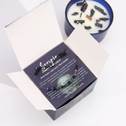 Alternative view of Vela del zodiaco con pulsera de piedras – Escorpio