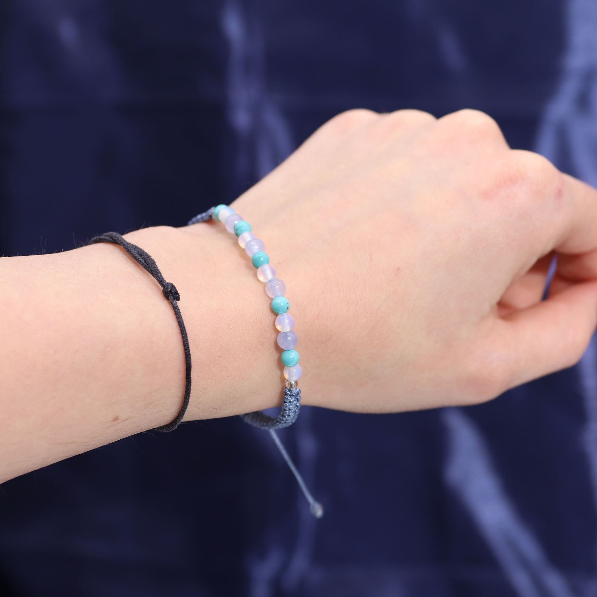 Vela del zodiaco con pulsera de piedras – Piscis - Imagen 3