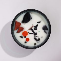 Alternative view of Vela Flor Mágica con cristales – El Diablo