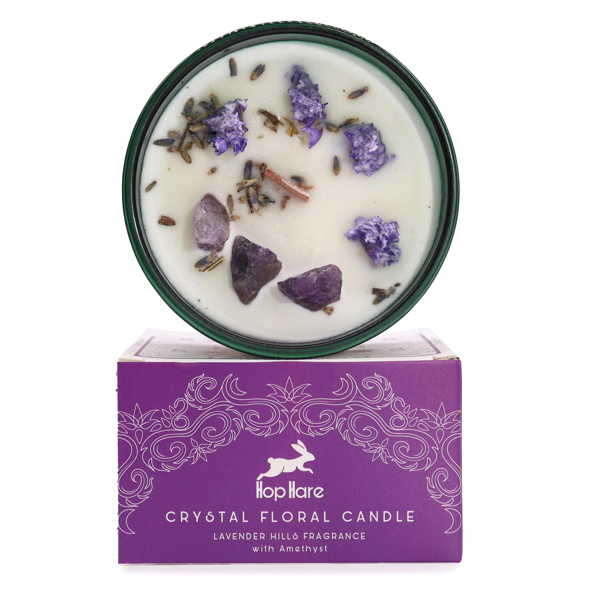 Vela Flor Mágica con cristales – La Luna