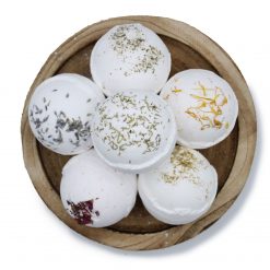 Pack de 3 bombas de baño de sal del Himalaya – Lavanda - Imagen 3