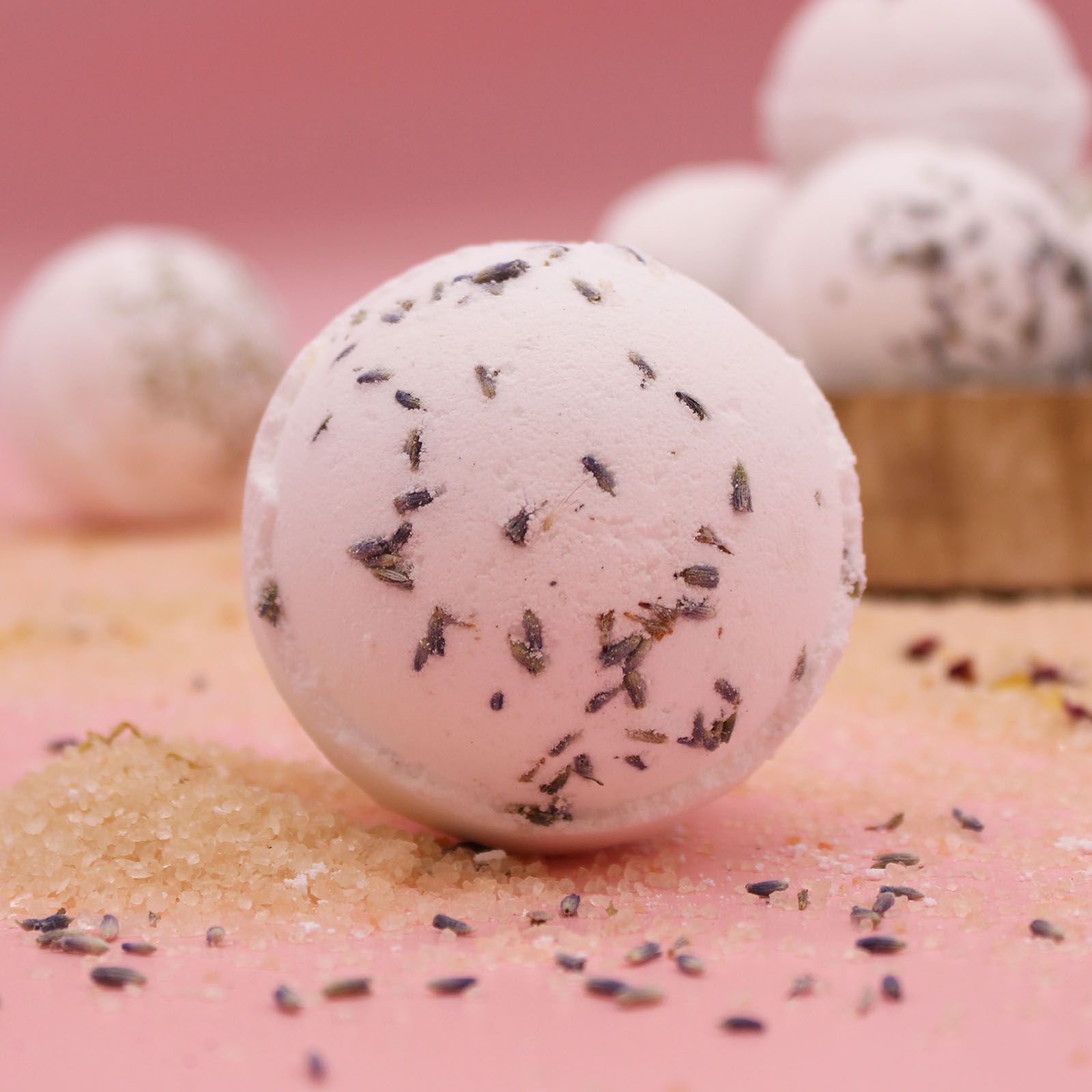 Pack de 3 bombas de baño de sal del Himalaya – Lavanda - Imagen 4
