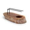 Calentador de Palo Santo de madera de suar Blanco envejecido