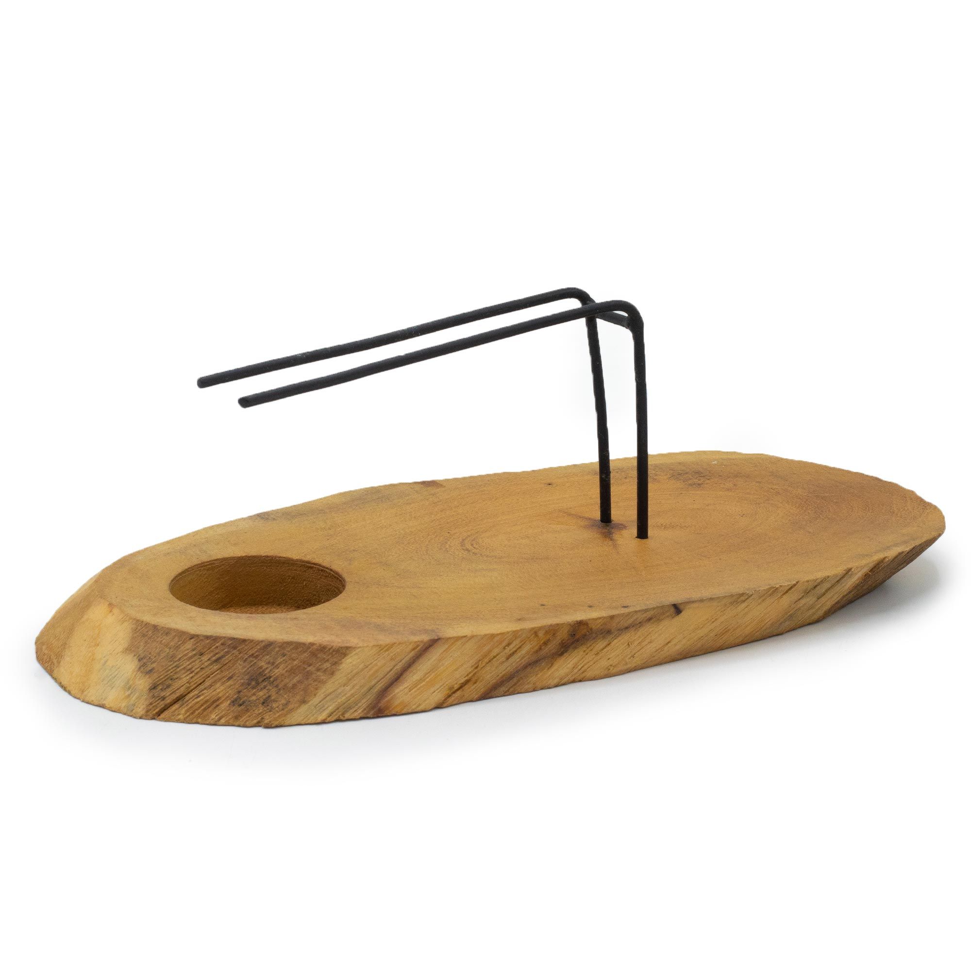Calentador de Palo Santo de madera de suar Natural