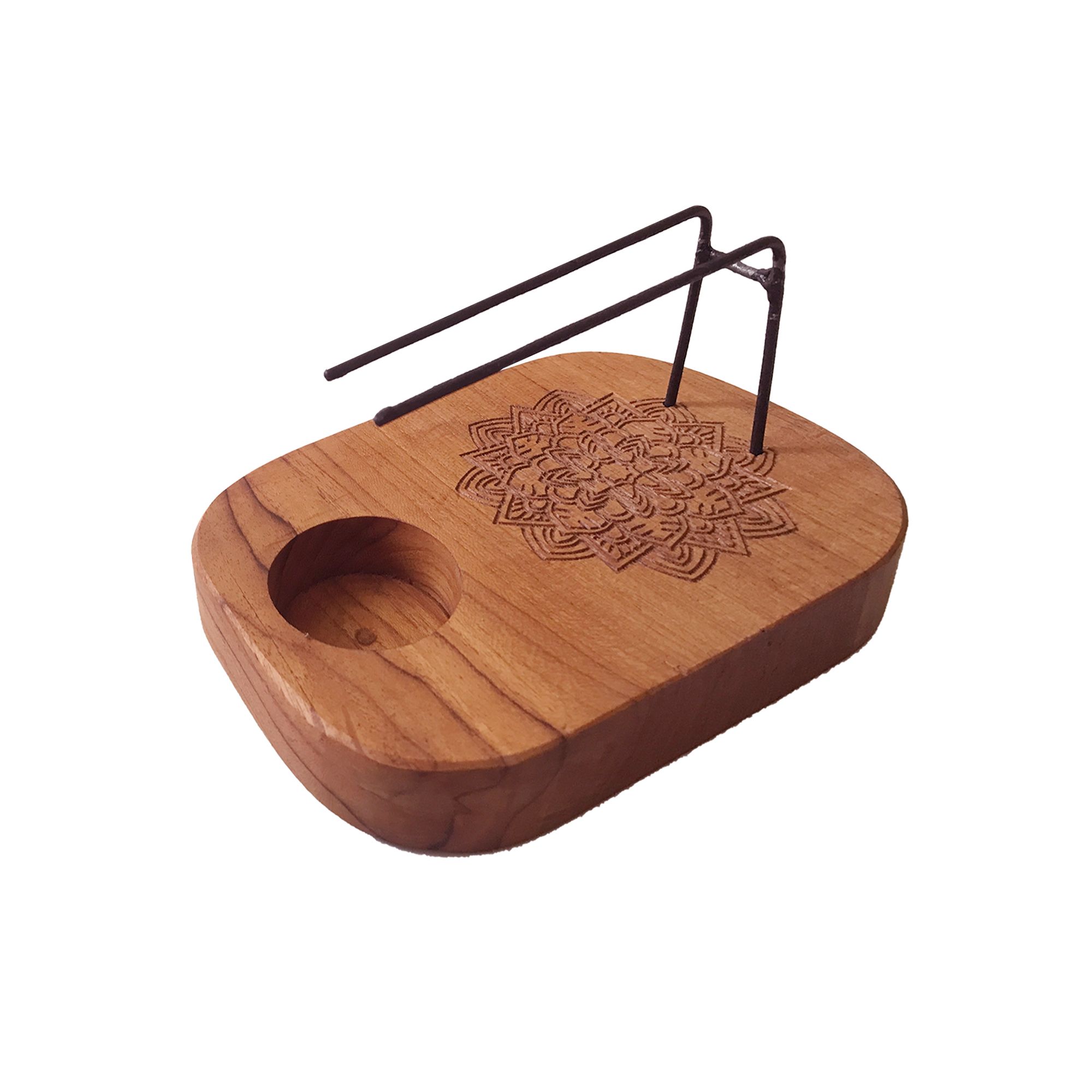 Calentador de Palo Santo de teca Mandala