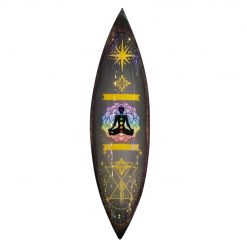 Portaincienso Chakras de madera de mango esmaltada