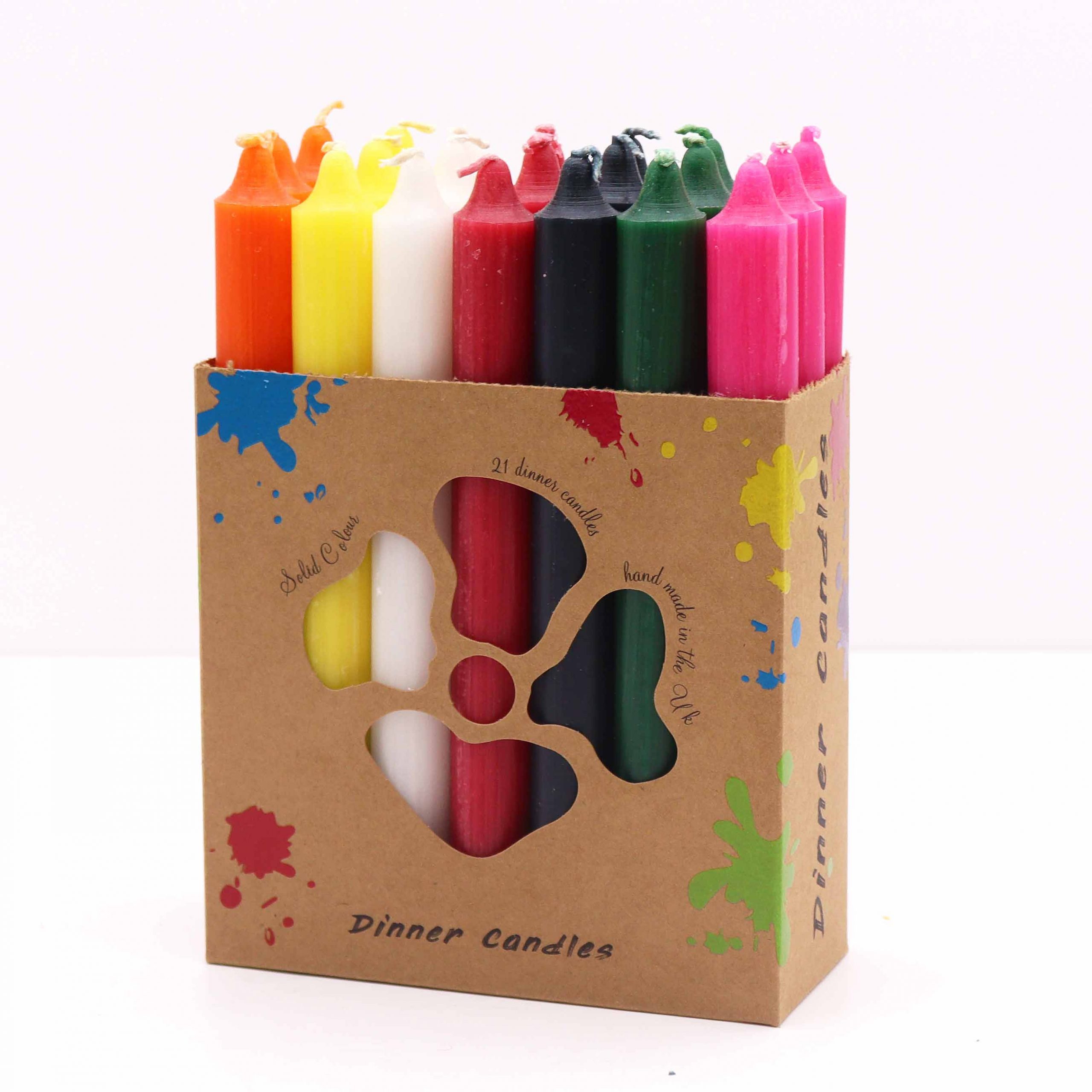 Set de 21 velas de mesa – Siete colores - Imagen 2