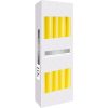 Velas cónicas · Pack de 10 · Amarillo