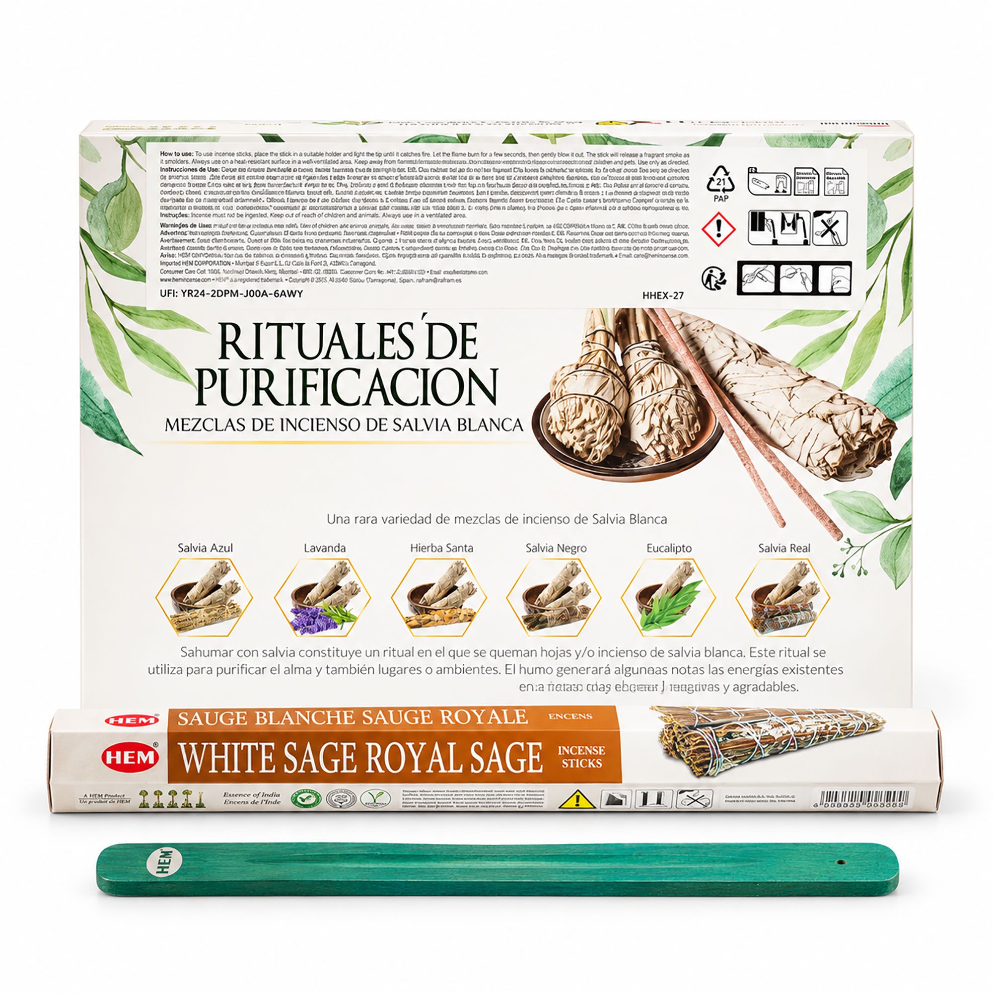 Colección HEM Salvia · 6 Aromas + Portaincienso - Imagen 3