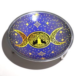 Alternative view of Plato de ofrendas Triple Luna morada · 3 patas
