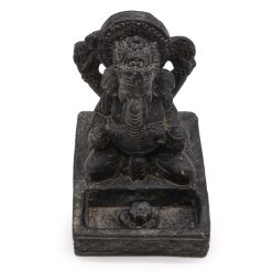 Quemador de incienso Ganesh negro antiguo
