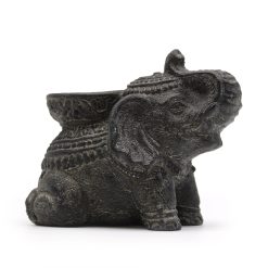 Portainciensos y portavelas Elefante negro antiguo