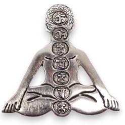 Portaincienso Yoga · Siete Chakras · Aluminio Pulido - Imagen 5