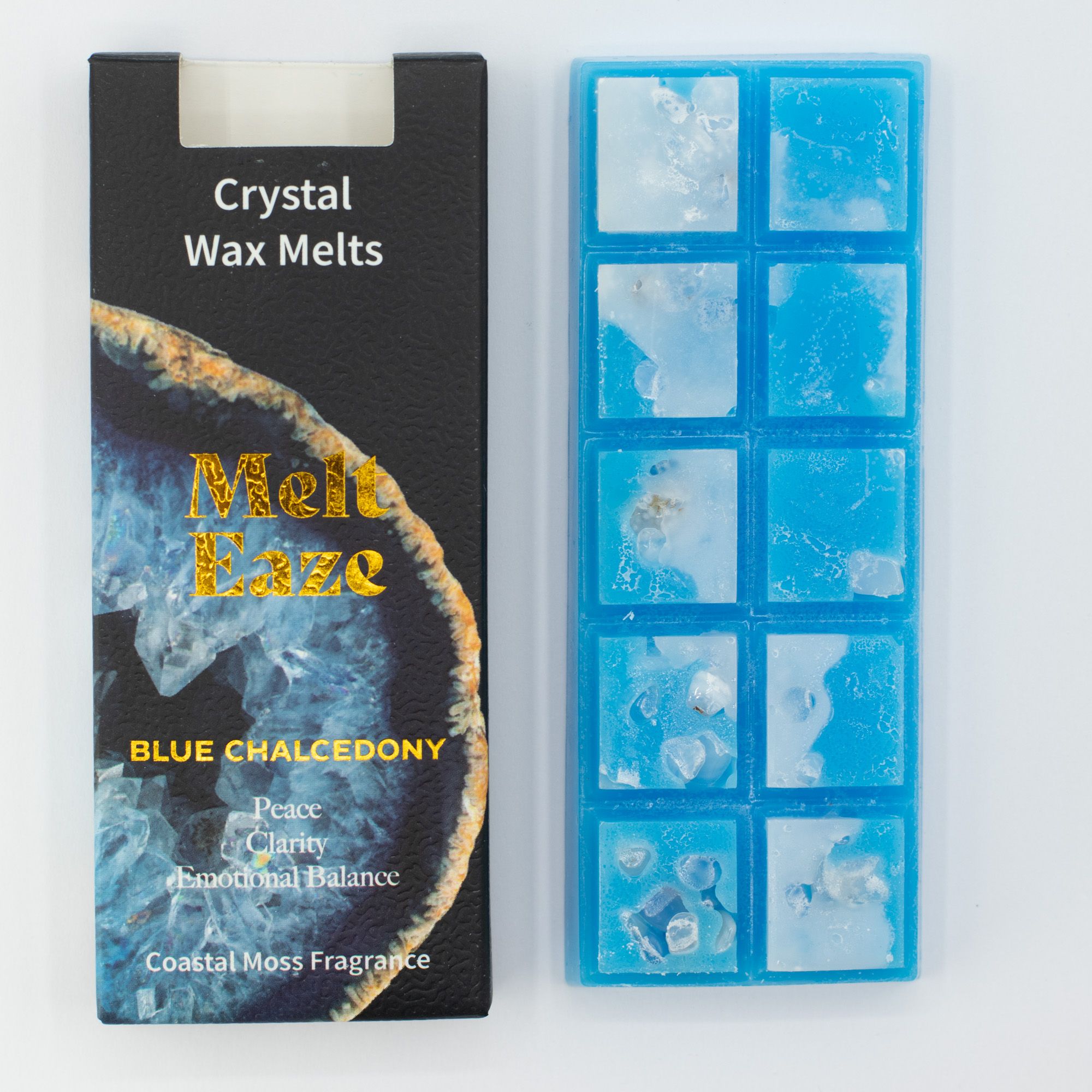Wax Melts Musgo Costero con Calcedonia Azul · 50 g - Imagen 3