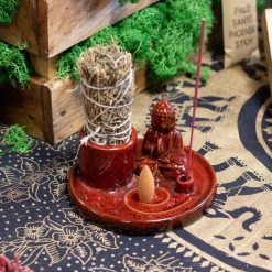 Plato de Incienso Buda Multiuso · Rojo Suave - Imagen 4