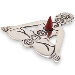 Portaincienso Yoga · Siete Chakras · Aluminio Pulido - Imagen 3