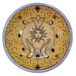 Plato de ofrendas Manos y Sol · Esmaltado · 3 patas - Imagen 3