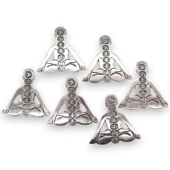 Portaincienso Yoga · Siete Chakras · Aluminio Pulido
