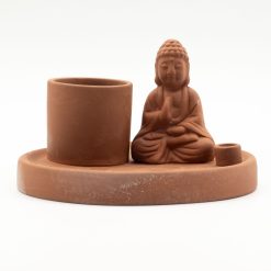 Alternative view of Plato de Incienso Buda Multiuso · Terracota Natural