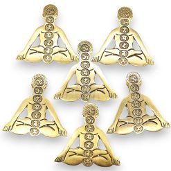Alternative view of Portainciensos de los 7 Chakras en Aluminio Dorado