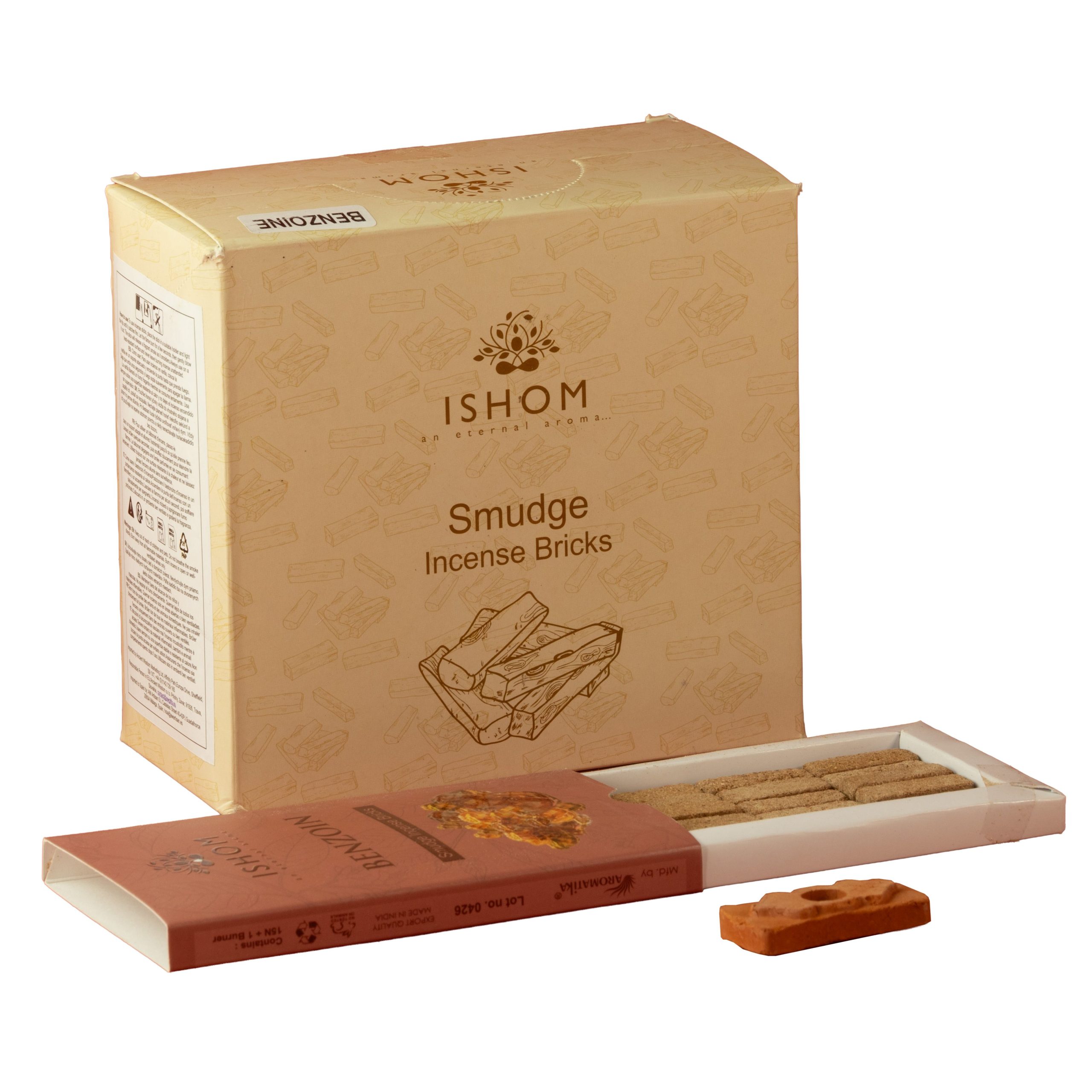 Ladrillos de incienso de Benjuí con quemador de terracota - Imagen 4