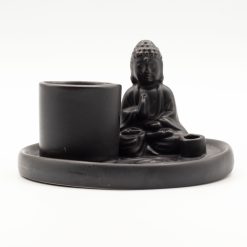 Plato de Incienso Buda Multiuso · Negro Mate - Imagen 4