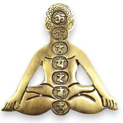 Portainciensos de los 7 Chakras en Aluminio Dorado - Imagen 6