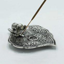 Alternative view of Portainciensos Elefante sobre Hoja de Metal Pulido