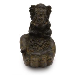 Quemador de incienso Ganesh y Mano de acabado antiguo