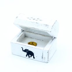 Portainciensos Caja de Humo para Conos en Madera Blanca